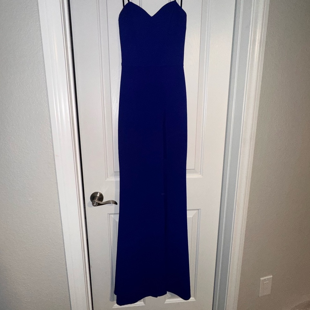 Strapless Blue dress